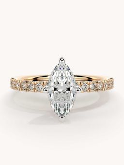 Valanova - Rose Gold Plated Sterling Silver and Certified Lab Grown Diamond 1.06Cts