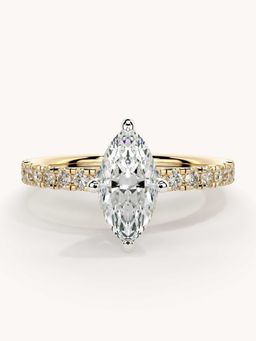 Valanova - Gold Plated Sterling Silver and Certified Lab Grown Diamond 1.06Cts