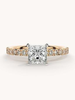 Valanova - Rose Gold Plated Sterling Silver and Certified Lab Grown Diamond 1.06Cts