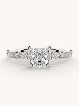Valanova - White Gold Plated Sterling Silver and Certified Lab Grown Diamond 1.06Cts