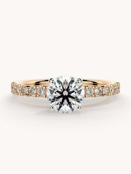 Valanova - Rose Gold Plated Sterling Silver and Certified Lab Grown Diamond 1.06Cts