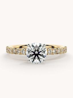 Valanova - Gold Plated Sterling Silver and Certified Lab Grown Diamond 1.06Cts