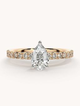 Valanova - Rose Gold Plated Sterling Silver and Certified Lab Grown Diamond 0.81Cts