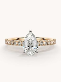 Valanova - Rose Gold Plated Sterling Silver and Certified Lab Grown Diamond 1.06Cts
