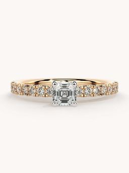 Valanova - Rose Gold Plated Sterling Silver and Certified Lab Grown Diamond 0.56Cts