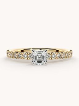 Valanova - Gold Plated Sterling Silver and Certified Lab Grown Diamond 0.56Cts