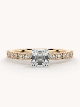 Valanova - Rose Gold Plated Sterling Silver and Certified Lab Grown Diamond 0.81Cts