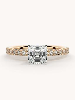 Valanova - Rose Gold Plated Sterling Silver and Certified Lab Grown Diamond 1.06Cts