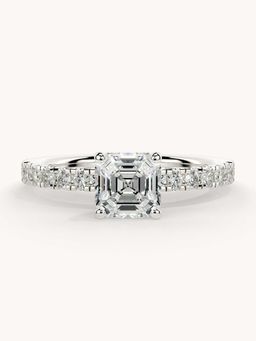 Valanova - White Gold Plated Sterling Silver and Certified Lab Grown Diamond 1.06Cts