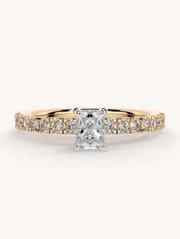 Valanova - Rose Gold Plated Sterling Silver and Certified Lab Grown Diamond 0.56Cts