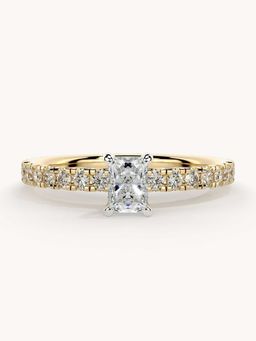 Valanova - Gold Plated Sterling Silver and Certified Lab Grown Diamond 0.56Cts