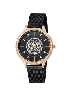 Strand by Obaku - Fjord Black Dial Quartz Watch For Women (S711LXVBMB)