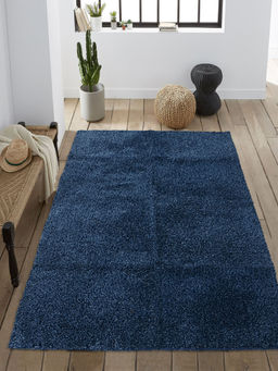 Saral Home - Blue Soft Shaggy Carpet (120X180 cm)