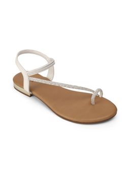 PEPPER - Shimmer Sandals - White