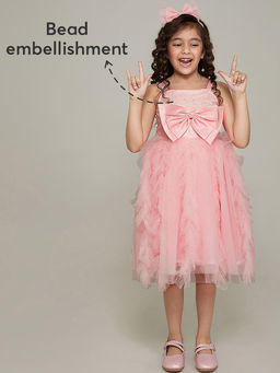 Hopscotch - Sequined Party Dress with Bow Headband
