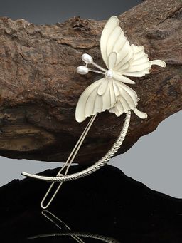 PANASH - White Traditional Hair Clip