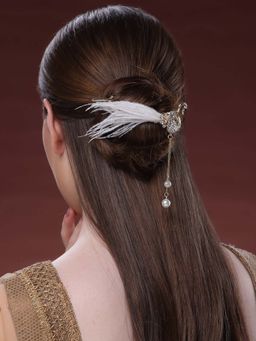 PANASH - White Traditional Hair Clip