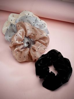 PANASH - Multi-Color Traditional Hair Bands (Pack of 4)