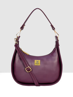ESBEDA - Wine Half Moon Sling Bag with Detachable Strap