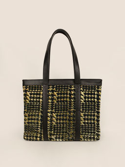 The House Of Ganges - Women Office Handloom Tote Bag Angeles (L)