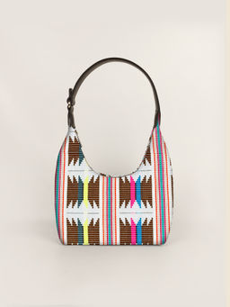 The House Of Ganges - Katie Handloom Shoulder Bag Ruching (S)