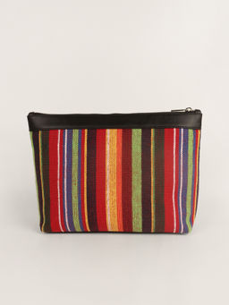 The House Of Ganges - Slindon Handloom Toiletry Pouch Henna (S)