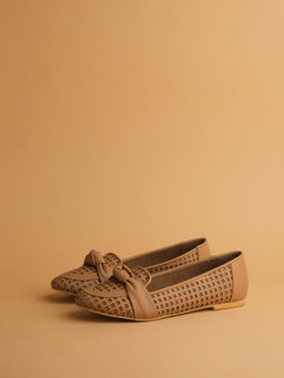 ERIDANI - Melissa Beige Ballerinas