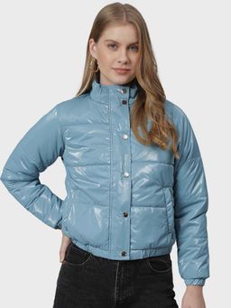 Campus Sutra - Blue Solid Jacket