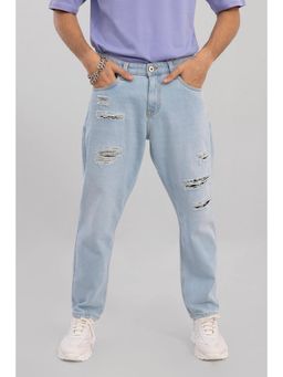 Snitch - Boozy Ice Blue Baggy Fit Jeans