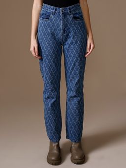 Kazo - Rubix Fit And Flare Jeans - Blue