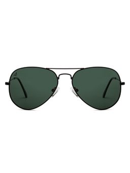 Vincent Chase - by Lenskart Black Medium Pilot Sunglasses With Cleaning Cloth And Hard Box