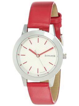Sonata - Round Dial Analog Watch for Women_NP87019SL12