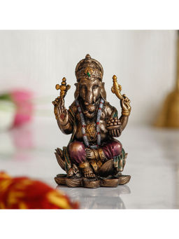 eCraftIndia - Lord Ganesha Cold Cast Bronze Resin Decorative Figurine