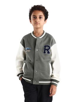 RARE ONES - Grey Cotton Blend Full Sleeves Jacket