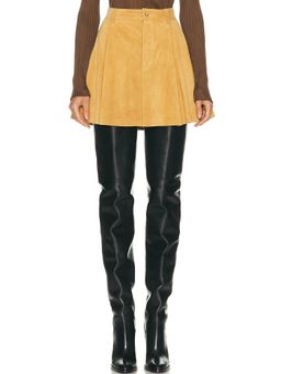 POLO RALPH LAUREN - Suede Mini Skirt