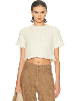 R13 - Cut-off Shrunken Fisherman Sweater