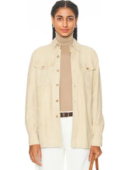POLO RALPH LAUREN - Landry Lamb-Suede Shirt