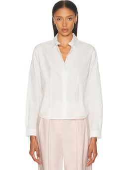 RENGGLI - Cropped Long Sleeve Button Up Top