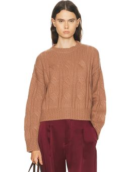 SABLYN - Tristan Crewneck Cable Pullover Sweater