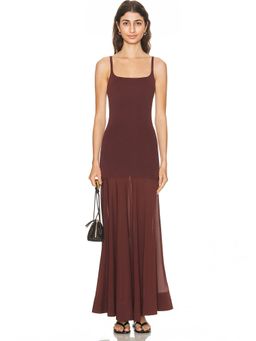 St. Agni - Sheer Silk Circle Hem Dress