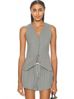 St. Agni - Pinstripe Wool Vest
