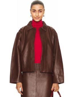 St. Agni - Leather Cocoon Jacket