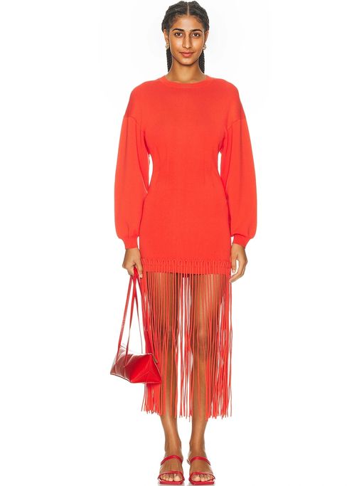 simon miller wallis knit fringe dress Simon Miller Wallis Knit Fringe Dress by Simon Miller