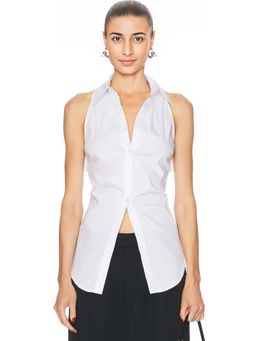 Simon Miller - Loch Sleeveless Poplin Button Up Top