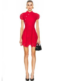 self-portrait - Fine LaceDress