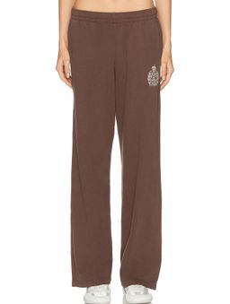 Sporty & Rich - NY Crest Embroidered Wide Sweatpant