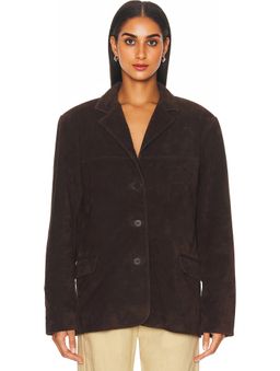 Staud - Corrine Leather Jacket Blazer