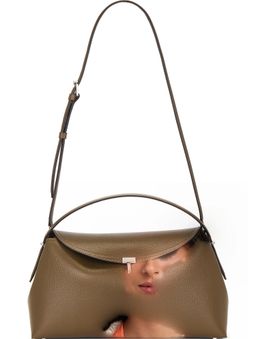 Toteme - T-Lock Grained Leather Top Handle Bag