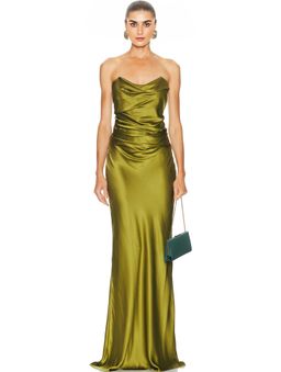 The Sei - Cowl Bustier Gown