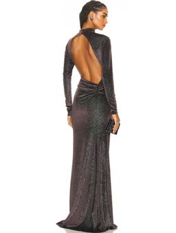 The Sei - Open Back Long Sleeve Gown